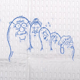 McKesson Procedure Towel 13 W X 18 L Inch White / Blue Cartoon Toes NonSterile (1069097_CS) 500/CS