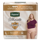 Depend® Silhouette® Female Adult Absorbent Underwear Waistband Style Large Disposable Heavy Absorbency (1246163_PK) 12/PK