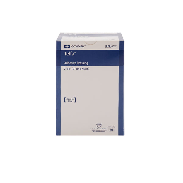 Telfa™ Adhesive Dressing 2 X 3 Inch Film / Cotton Rectangle White Sterile (10119_EA) 1/EA
