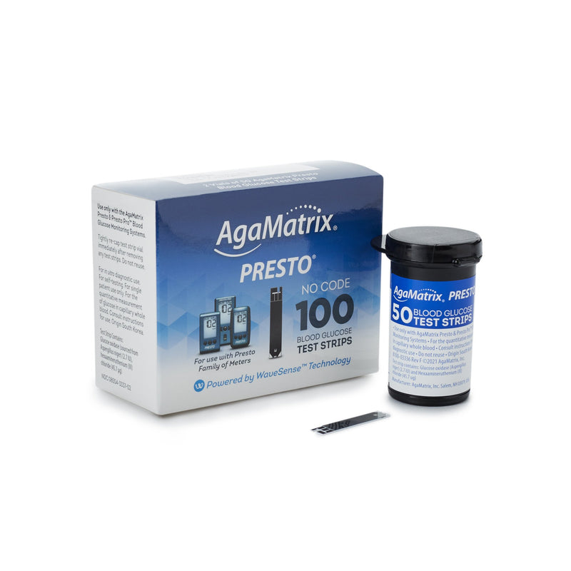 Wavesense® Presto® Blood Glucose Test Strips 100 Strips per Pack (693967_BX) 1/BX