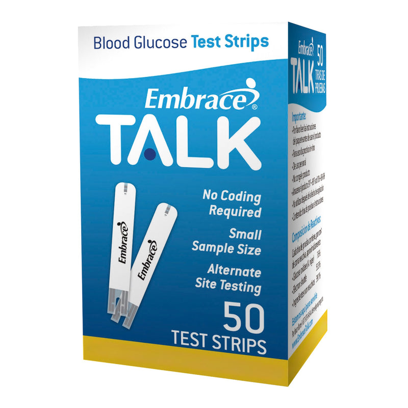 Embrace Blood Glucose Test Strips 50 Strips per Pack (1159731_BX) 1/BX