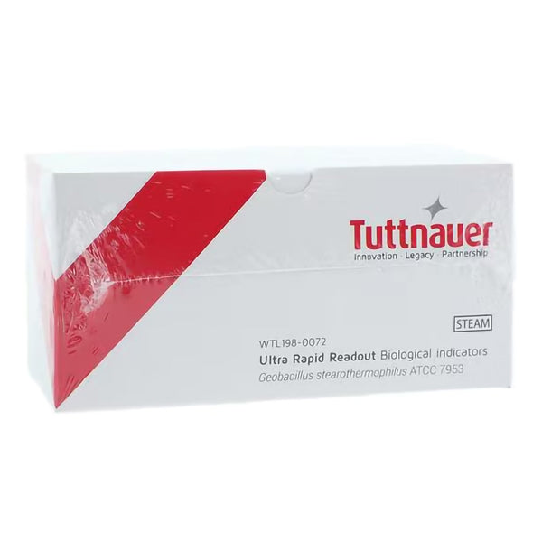 Tuttnauer Ultra Rapid Sterilization Biological Indicator Vial Steam (1185006_BX) 50/BX