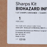 McKesson Prevent® Sharps Container Cabinet / Wall Enclosure with Glove Box Polypropylene Wall Mount Locking (855131_EA) 1/EA