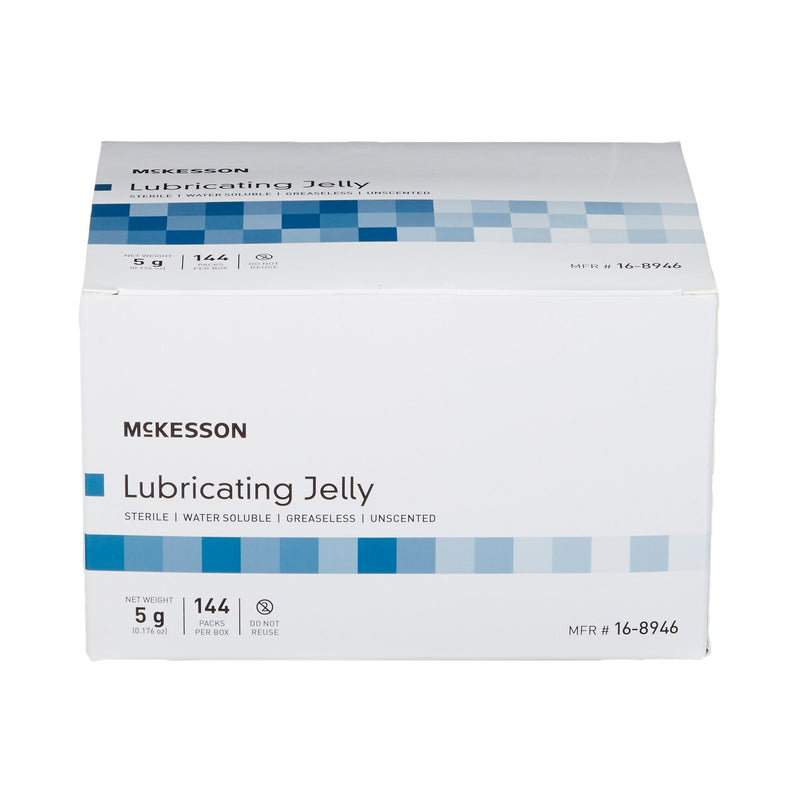 McKesson Lubricating Jelly 5 Gram Individual Packet Sterile (1066699_EA) 1/EA