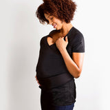 NuRoo® Pocket Baby Carrier Shirt Large / X-Large Black Short Sleeve Female (1234365_EA) 1/EA