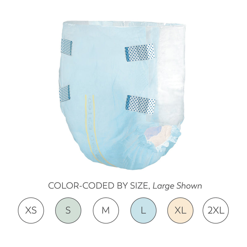 Tranquility® Essential Unisex Youth Incontinence Brief X-Small Disposable Heavy Absorbency (1188952_CS) 100/CS