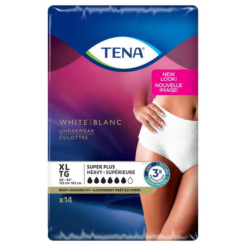 TENA® Women™ Super Plus Female Adult Absorbent Underwear Pull On with Tear Away Seams X-Large Disposable Heavy Absorbency (738745_BG) 14/BG