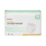 McKesson Classic Unisex Adult Absorbent Underwear Pull On with Tear Away Seams Medium Disposable Light Absorbency (884177_CS) 4/CS