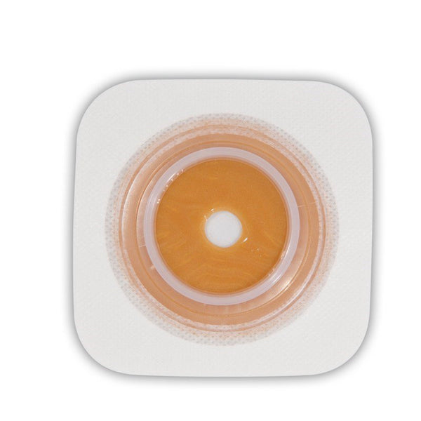 Sur-Fit Natura® Ostomy Barrier Trim to Fit, Extended Wear Stomahesive® Without Tape 32 mm Flange System Hydrocolloid 1/2 to 3/4 Inch Opening 4 X 4 Inch (365731_BX) 10/BX