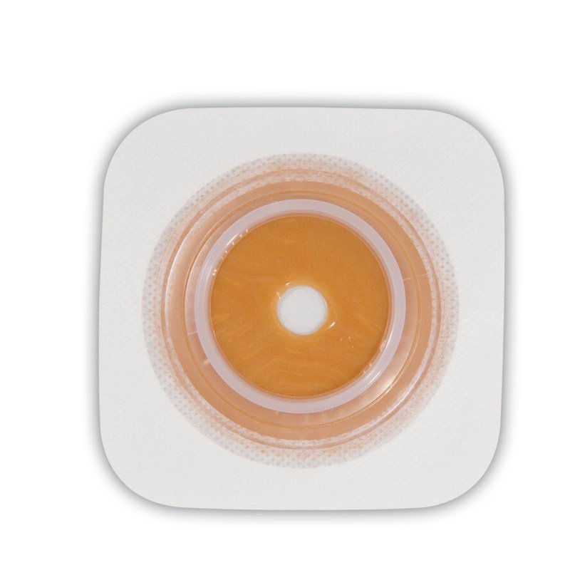 Sur-Fit Natura® Ostomy Barrier Trim to Fit, Extended Wear Stomahesive® Without Tape 32 mm Flange System Hydrocolloid 1/2 to 3/4 Inch Opening 4 X 4 Inch (365731_BX) 10/BX