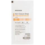 McKesson Skin Closure Strip 1/4 X 4 Inch Nonwoven Material Flexible Strip Tan (876302_BX) 50/BX