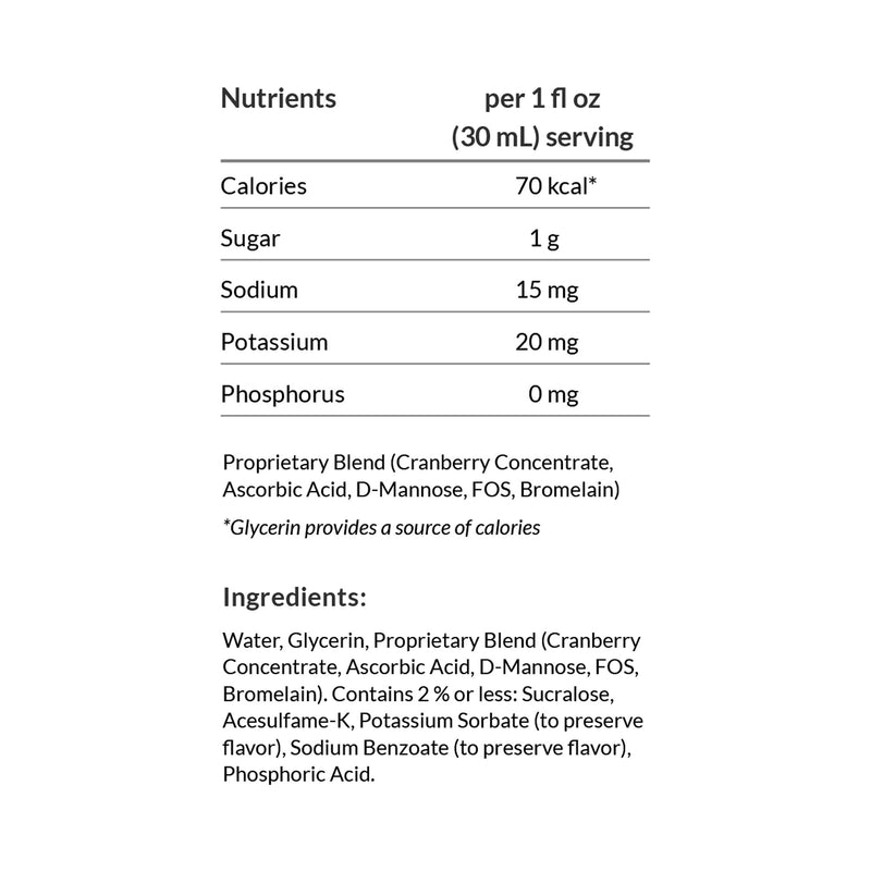 UTI-Stat® Oral Supplement Cranberry Flavor Liquid 1 oz. Individual Packet (860996_EA) 1/EA