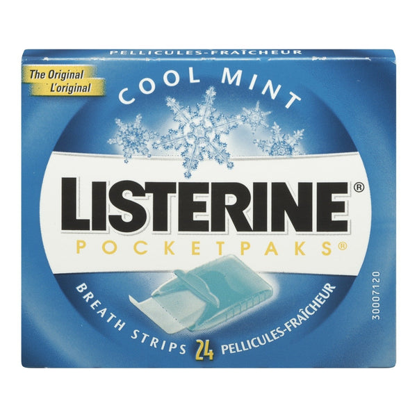 Listerine® Pocketpaks® Breath Strips 0.1 oz. Cool Mint Flavor (702309_CT) 12/CT