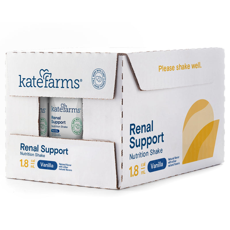 Kate Farms Renal Support 1.8 Oral Supplement Vanilla Flavor Liquid 8.45 oz. Carton (1184938_EA) 1/EA
