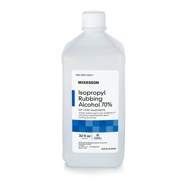 McKesson Brand Antiseptic Isopropyl Alcohol Topical Liquid 32 oz. Bottle (556517_CS) 12/CS