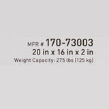 McKesson Seat Cushion 20 W X 16 L X 2 D Inch Foam / Gel (1065559_CS) 4/CS
