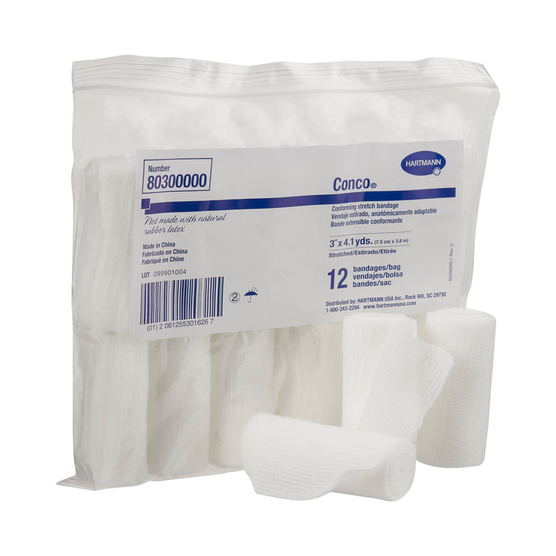 Conco® Conforming Bandage 3 Inch X 4-1/10 Yard 1-Ply NonSterile 12 per Pack (403729_CS) 96/CS