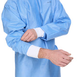 McKesson Non-Reinforced Surgical Gown with Towel X-Large Blue Sterile AAMI Level 3 Disposable (1104453_CS) 28/CS