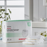McKesson Unisex Adult Absorbent Underwear Pull On with Tear Away Seams Medium Disposable Moderate Absorbency (1123832_CS) 80/CS