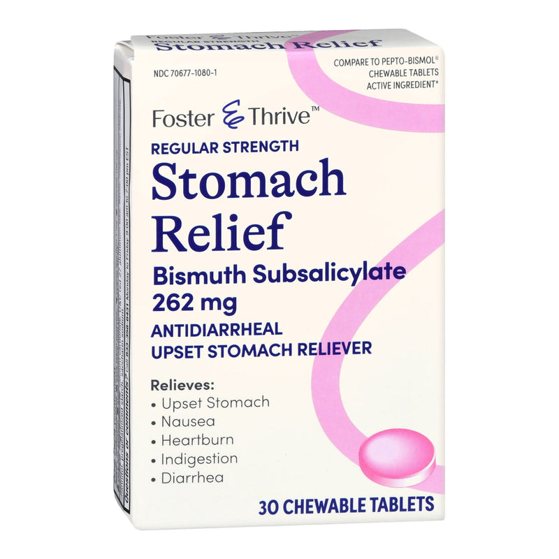 Foster & Thrive™ Anti-Diarrheal 262 mg Strength Chewable Tablet 30 per Box (1235080_CT) 30/CT