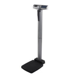 Health O Meter® Physician Scale with Height Rod Digital Display 660 lbs. / 300 kg Capacity Black / Gray AC Adapter / Battery Operated (571835_EA) 1/EA