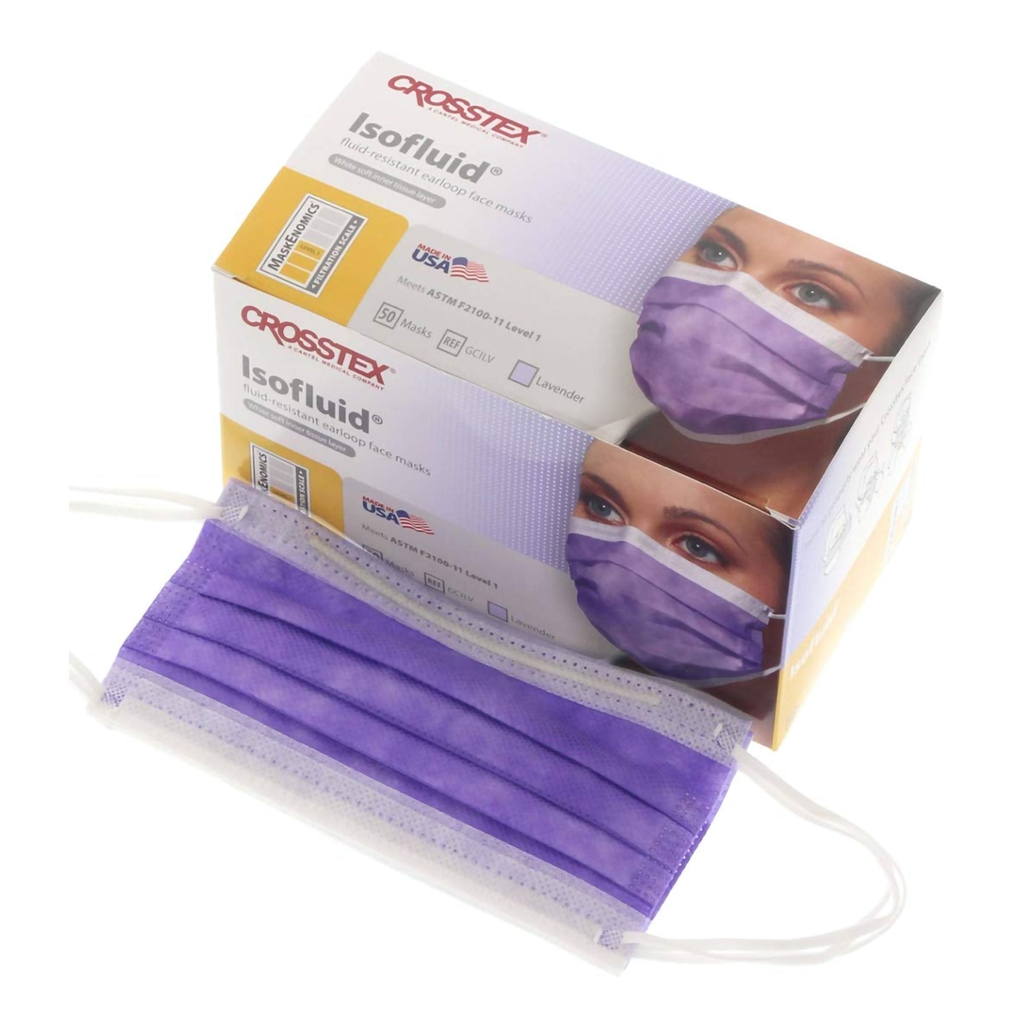 Isofluid™ Procedure Mask ASTM Level 1 Earloops One Size Fits Most (993 ...