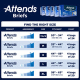 Attends® Unisex Youth Incontinence Brief Small Disposable Heavy Absorbency (959837_BG) 24/BG