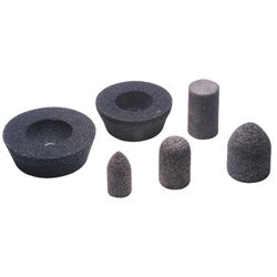 CGW Abrasives Resin Cones and Plug, 1-1/2 in Dia, 3 in Thick, 5/8 Arbor, 24 Grit (421-49019) Each