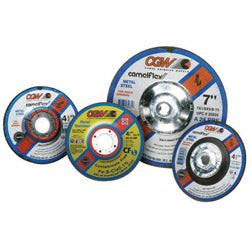 CGW Abrasives Depressed Center Wheel, 4 1/2 in Dia, 1/8 in Thick, 5/8 in Arbor, Aluminum (421-35613) Each