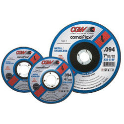 CGW Abrasives Thin Cut-Off Wheel, 4 1/2 in Dia, 3/32 in Thick, 5/8 Arbor, 36 Grit Alum. Oxide (421-45021) Each