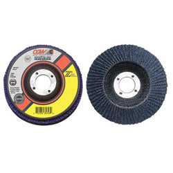 CGW Abrasives Prem Z3 Reg T27 Flap Disc, 4-1/2 in dia, 60 Grit, 7/8 Arbor, 13300 rpm (421-42304) Each