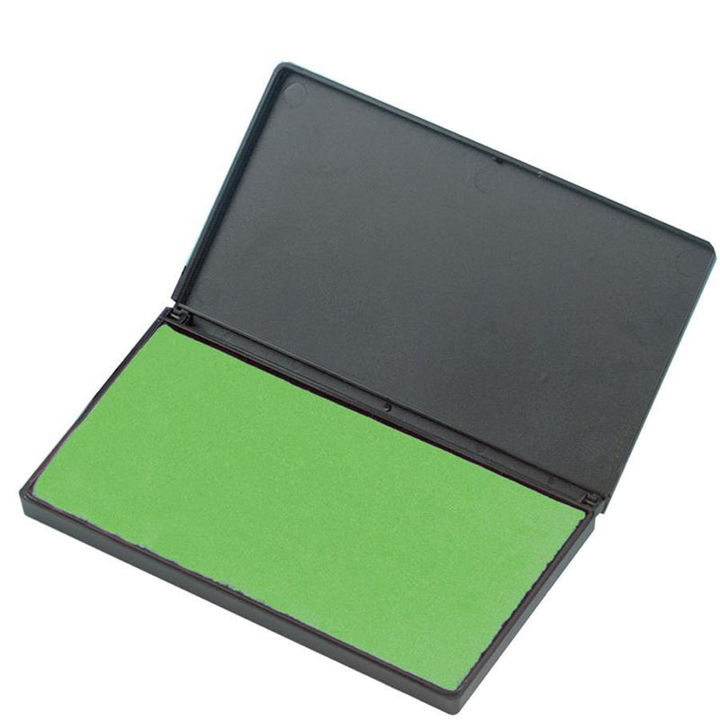 CLI Foam Ink Pad, 2 3/4&quot; x 4 1/4&quot;, Non Toxic, Reinkable, Green (LEO92225) Each