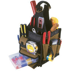 CLC Custom Leather Craft Electrical & Maintenance Tool Carriers, 25 Compartments, 8 in L x 8 in W x 16 in H (201-1526) Each