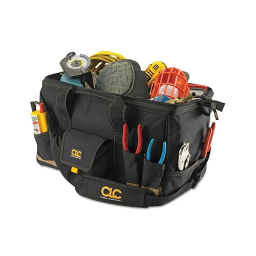 CLC Custom Leather Craft MegaMouth Tool Bag, 31 Compartments, 12 in X 18 in (201-1163) Each