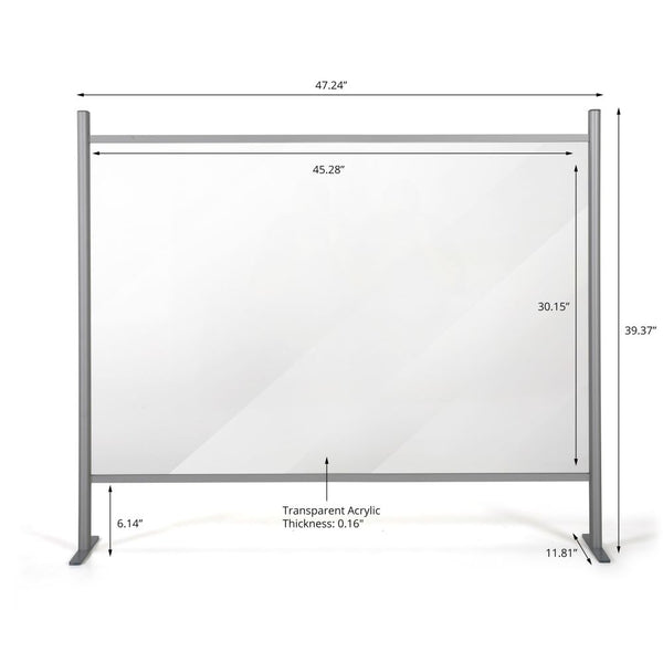 MT Displays CLEAR HYGIENE BARRIER 39.37x47.24 Inch (UHBN001012X2000) Each