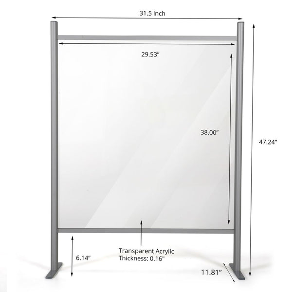 MT Displays CLEAR HYGIENE BARRIER 47.24x31.49 Inch (UHBN001208X2000) Each