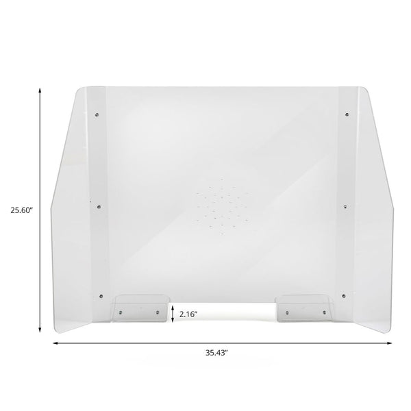 MT Displays Clear Hygienic Separator with Paper Slot 25.59x37.40 Inch (UHS1065900X2000) Each