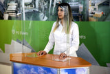 MT Displays Clear Hygienic Separator with Paper Slot 25.59x37.40 Inch (UHS1065900X2000) Each