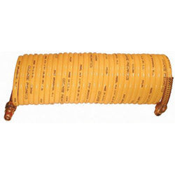 Coilhose Pneumatics Nylon Self-Storing Air Hoses, 1/4 in I.D., 25 ft, 1 Swivel Fittings (166-N14-25A) Each