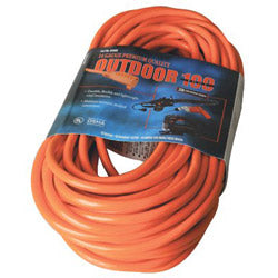 Coleman Cable Vinyl Extension Cord, 100 ft, 1 Outlet, Red (172-02409) Each