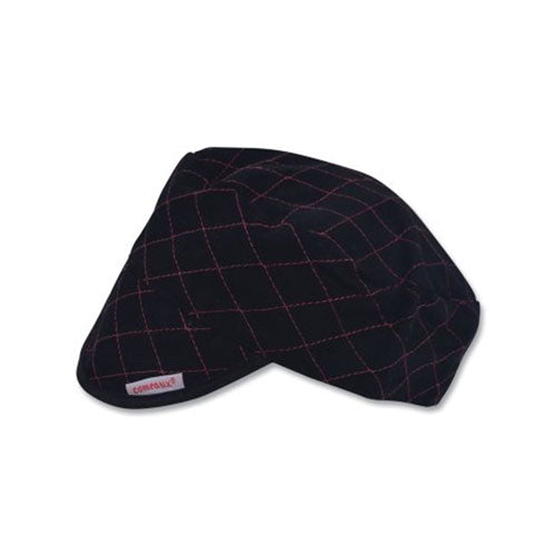 Comeaux Caps Style 3000 Black Quilted Shop Cap, One Size Fits Most (118-3000E) Each