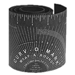 Contour Wrap-A-Round® Ruler, X-Large, 5 in W x 9 ft L, Cold/Heat Resistant, Gray (430-14767) Each