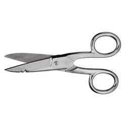 Cooper Hand Tools Double Notched Electrician's Scissors, 5 1/4 in, Vinyl Pouch (186-175E5V) Each