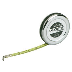 Cooper Hand Tools Executive® Thinline Measuring Tapes, 1/4 in x 8 ft (182-W608) Each