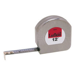 Cooper Hand Tools Mezurall® Pocket Measuring Tapes, 1/2 in x 12 ft, 1/16 in; 1/8 in Grad. (182-C9212) Each
