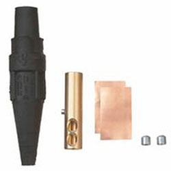 Cooper Interconnect J Series E1016 Plug, Cam-Lok Single Pole, Double Set Screw Female (627-E1016-8375) Each