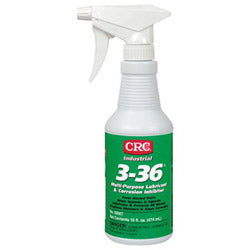 CRC 3-36® Multi-Purpose Lubricant and Corrosion Inhibitor, 16 oz Spray Trigger Bottle (125-03007) 12 Bottles