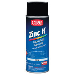 CRC Zinc-It® Instant Cold Galvanize Coating, 16 oz Aerosol Can (125-18412) 12 Cans