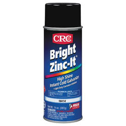 CRC Bright Zinc-It® Instant Cold Galvanize Coating, 16 oz Aerosol Can (125-18414) 12 Cans