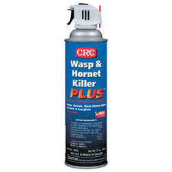 CRC Wasp and Hornet Killer Plus™ Insecticide, 20 oz Aerosol Can, 14 wt oz (125-14010) 12 Cans